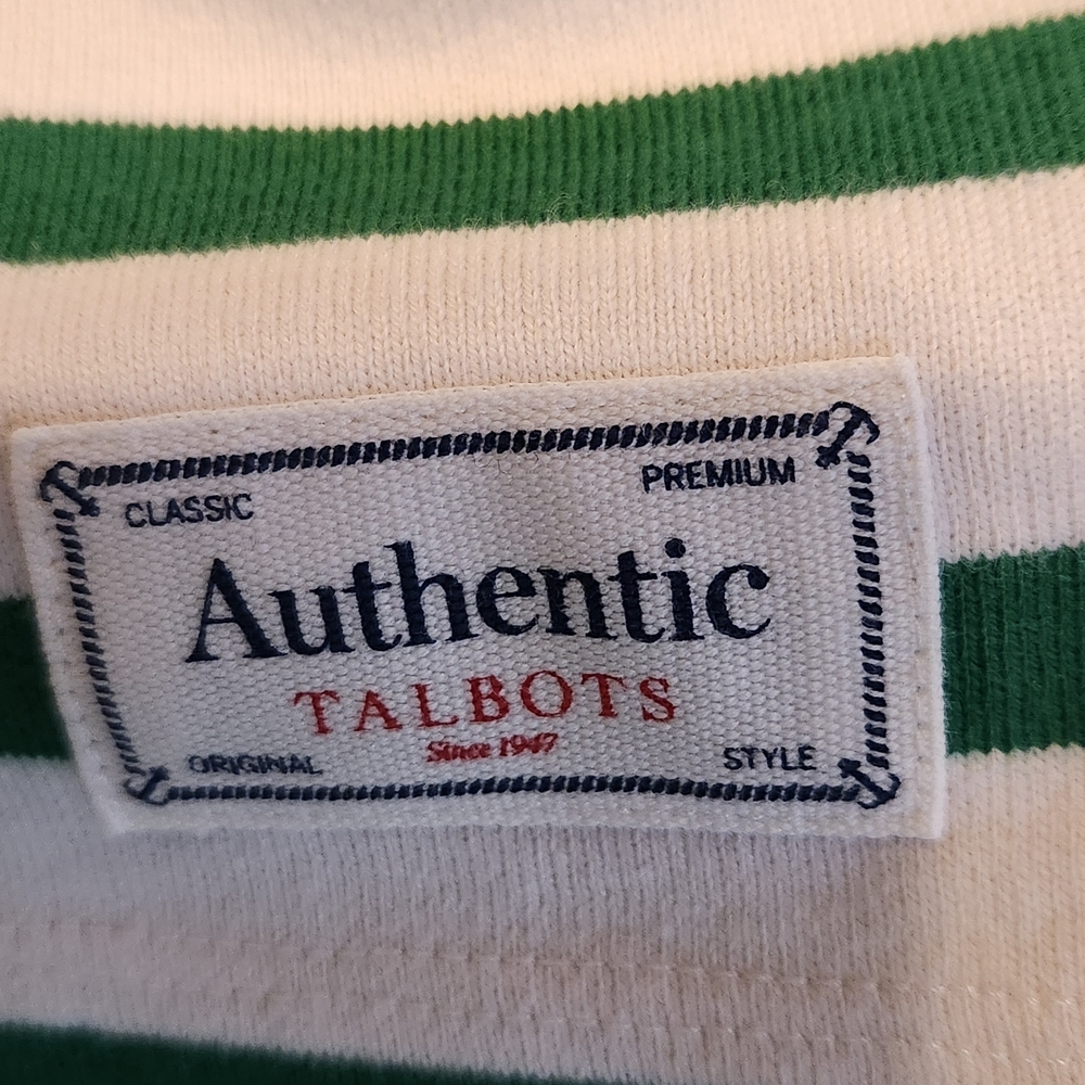 Authentic Talbots Long Sleeve Top - Pink and Black Stripes - Picture 3 of 7